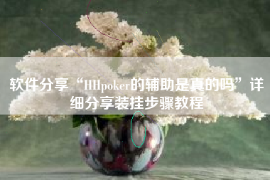 软件分享“HHpoker的辅助是真的吗”详细分享装挂步骤教程