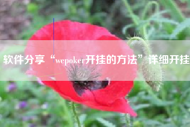 软件分享“wepoker开挂的方法”详细开挂