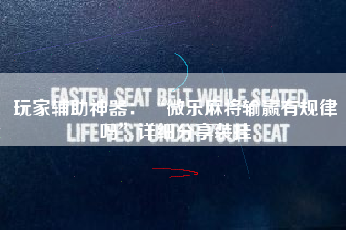 玩家辅助神器：“微乐麻将输赢有规律吗”详细分享装挂