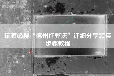玩家必搜“德州作弊法	”详细分享装挂步骤教程