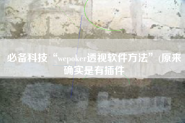必备科技“wepoker透视软件方法”(原来确实是有插件