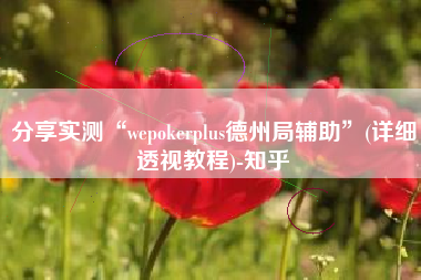 分享实测“wepokerplus德州局辅助	”(详细透视教程)-知乎