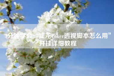 3分钟学会“红龙Poker透视脚本怎么用”开挂详细教程
