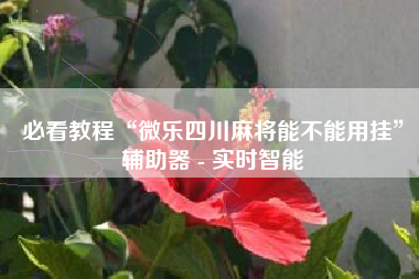 必看教程“微乐四川麻将能不能用挂	”辅助器 - 实时智能