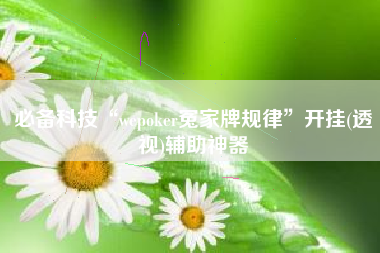 必备科技“wepoker冤家牌规律”开挂(透视)辅助神器