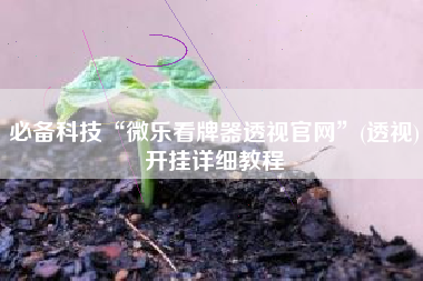 必备科技“微乐看牌器透视官网”(透视)开挂详细教程