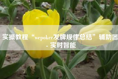 实操教程“wepoker发牌规律总结	”辅助器 - 实时智能