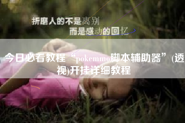 今日必看教程“pokemmo脚本辅助器	”(透视)开挂详细教程