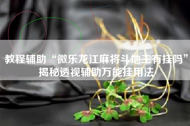 教程辅助“微乐龙江麻将斗地主有挂吗”揭秘透视辅助万能挂用法