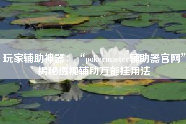 玩家辅助神器：“pokermaster辅助器官网”揭秘透视辅助万能挂用法