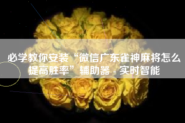 必学教你安装“微信广东雀神麻将怎么提高胜率”辅助器 - 实时智能