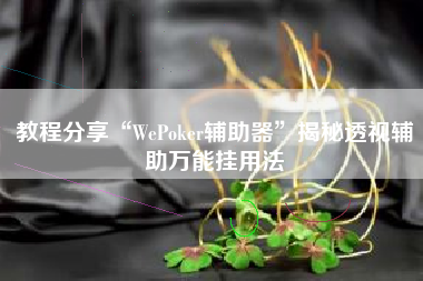 教程分享“WePoker辅助器	”揭秘透视辅助万能挂用法