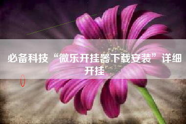 必备科技“微乐开挂器下载安装”详细开挂